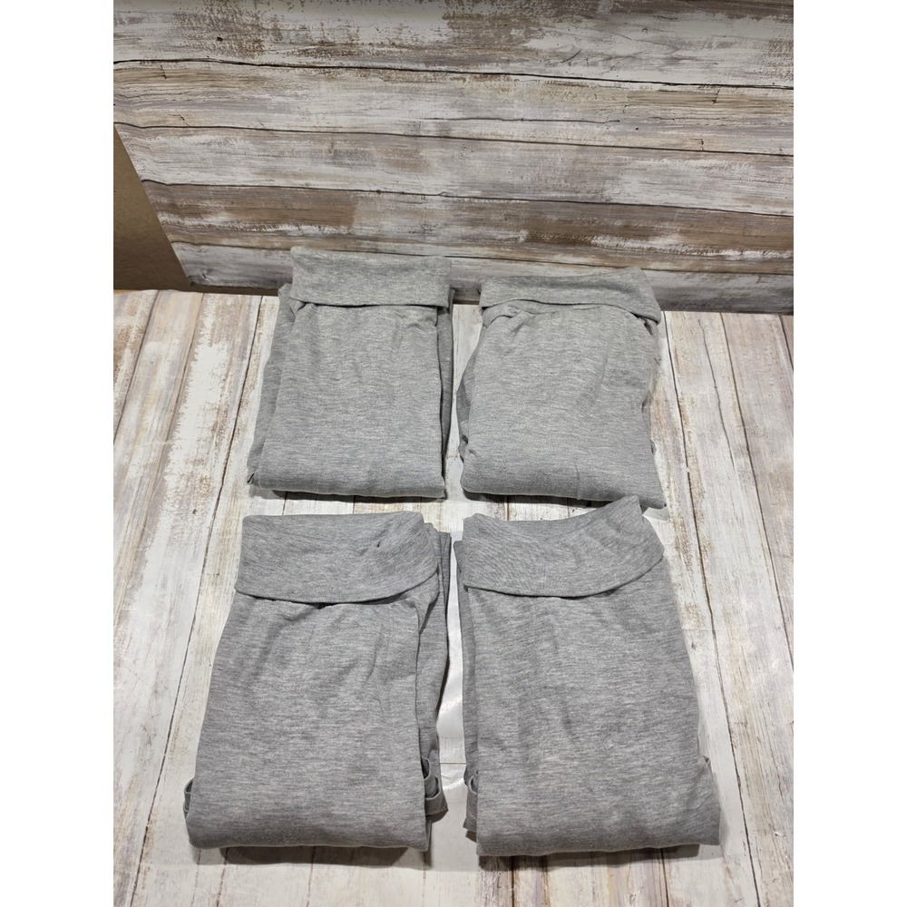 Lot of 4 Premier International Mens XL Gray Turtlenecks Long Sleeve Cotton Blend
